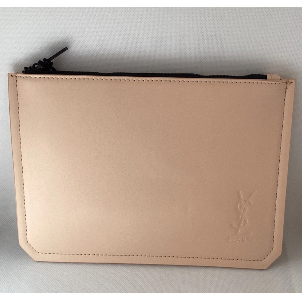 Yves Saint Laurent Beige Cosmetic Bag